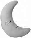 Amazon Brand - Jam & Honey Moon Shaped Soft Cushion Cum Toy, Grey...