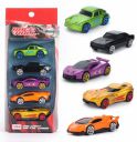 Amazon Brand - Jam & Honey Premium Die-Cast Metal Car | Free Wheel Toy Vehicle | Pack of 5 | Multicolor...