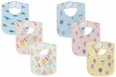Amazon Brand - Mama Bear Baby Bibs, Pack of 6