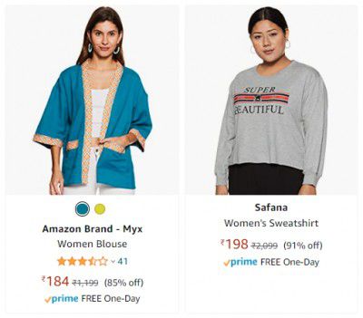 Amazon Brand - Myx Women Blouse upto 91% off