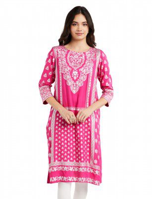 Amazon Brand - Myx Women Printed Kurta in Rayon