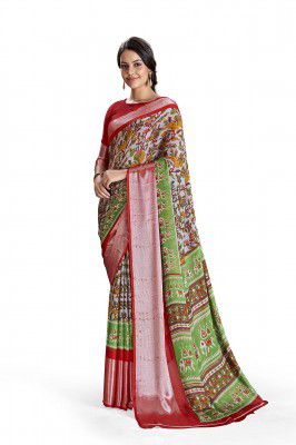 Amazon Brand - Myx Women's Chiffon Saree