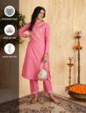 Amazon Brand - Myx Women's Cotton Salwar Suit (MYX-AW23-SKD-03_Onion Pink_XS)...