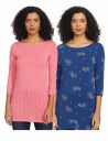 Amazon Brand - Myx Women's Cotton Slim Fit T-Shirt (Pack of 2)...