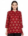 Amazon Brand - Myx Women's Cotton Straight Fit Straight Kurti...