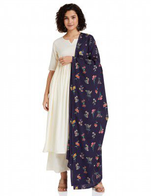 Amazon Brand - Myx Women's Solid Regular Kurta and Pant Set with Dupatta in Rayon