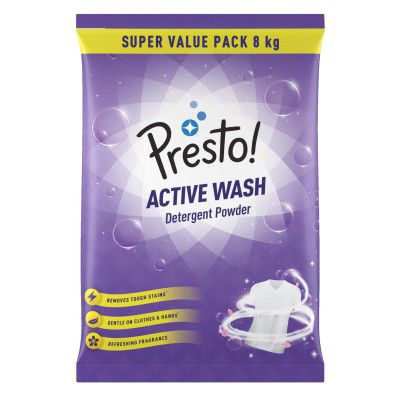 Amazon Brand - Presto! Active Wash Detergent Powder | 8 Kg
