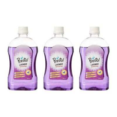 Amazon Brand - Presto ! Disinfectant Liquid - Lavender 500 ml X 3