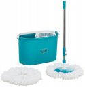 Amazon Brand - Presto! Giro Spin Mop with 2 Microfibre Refills...