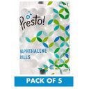 Amazon Brand - Presto! Naphthalene Balls - 1 Kg | 200 gms x 5 packs |Insect Repellant | Ideal for Cupboards, Bookshelves and Toilets...