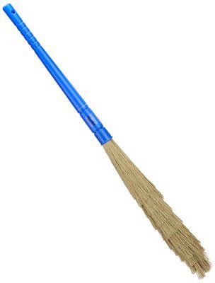 Amazon Brand- Presto Stand up Dust Free Broom Double XXL (Long Handle)- Blue