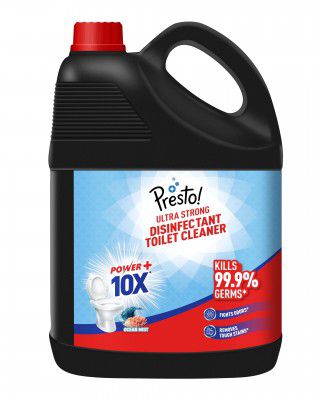 Amazon Brand - Presto! Ultra Strong Disinfectant Toilet Cleaner 5L | Ocean Mist