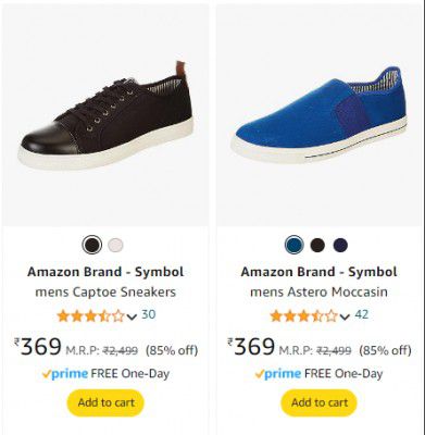 Amazon Brand Shoes Casual From ₹366