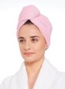 Amazon Brand - Solimo 100% Cotton Hair Towel Wrap | Set of 2 | 380 GSM (Pink + Light Blue)...