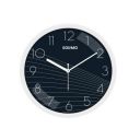 Amazon Brand - Solimo 11-Inch Classic & Modern and Stylish Silent Movement Wall Clock - White & Blue - Analog, Plastic