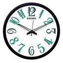 Amazon Brand - Solimo 12-inch Wall Clock - Glamor (Silent Movement, Black Frame)...