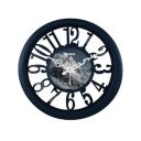 Amazon Brand - Solimo 14-inch Classic & Modern and Stylish Silent Movement Large Numbers Wall Clock - Turquoise Blue...