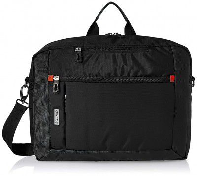 Amazon Brand - Solimo 3 in 1 Messenger Bag-Black