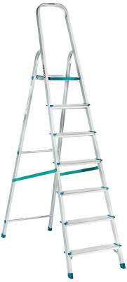 Amazon Brand - Solimo 7-Step Foldable Aluminum Ladder