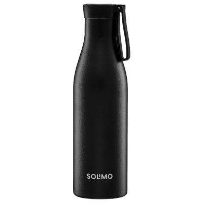 Amazon Brand - Solimo 850ml Stainless Steel Vacuum Insulated Bottle with Carry-on Strap 