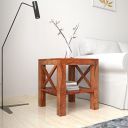 Amazon Brand - Solimo Abduco Side Table with 1 Open Shelf (Sheesham Wood, Natural Finish)...