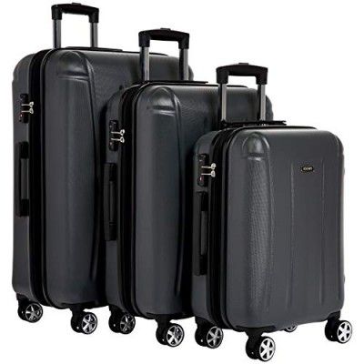 Amazon Brand - Solimo ABS Hard 78 cms Trolley Bag (Sol_Lgge_104_grey)