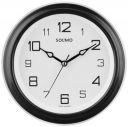 Amazon Brand - Solimo Abstract Wall Clock | Round | Plastic | 8 Inch | Black...
