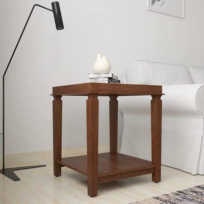 Amazon Brand - Solimo Acacia Solid Wood Suzdal Side Table (Tan)
