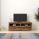 Amazon Brand - Solimo Aelen Solid Sheesham Wood Entertainment Unit with 3 Drawers and 2 Shelves (Natural Finish)...