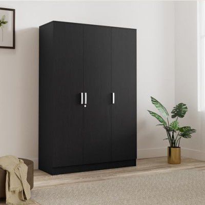 Amazon Brand - Solimo Altamore Engineered Wood 3 Door Wardrobe with Drawer (Wenge Finish)