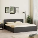 Amazon Brand - Solimo Altamore Engineered Wood King Bed with Storage, Non Woven Base (Wenge Finish)...