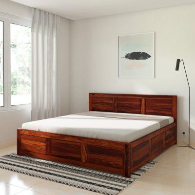 Amazon Brand Solimo Amlug Solid Sheesham Wood King Bed