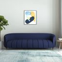 Amazon Brand - Solimo Anis 3 Seater Sofa (Fabric, Navy Blue)...