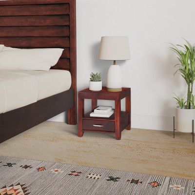 Amazon Brand Solimo Anngin Bedside Table 1 Drawer and Shelf