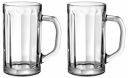 Amazon Brand - Solimo Ariel Glass Beer Mug Set, 470ml, Set of 2, Transparent...