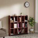 Amazon Brand - Solimo Aster Engineered Wood Bookcase (3 Tier, Cherry Finish) | Bookshelf| Wooden Bookcase | Bookshelf for Study Room...