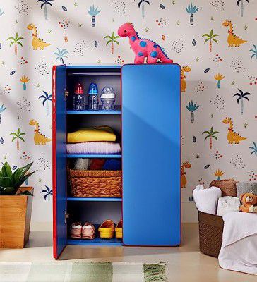 Amazon Brand - Solimo Astro Engineered Wood Multipurpose Cupboard for Kids
