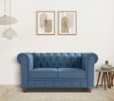 Amazon Brand - Solimo Atlas 2 Seater Sofa (Fabric, Blue)...