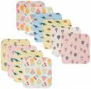 Amazon Brand - Solimo Baby Wash Cloths, Pack of 10...