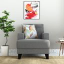 Amazon Brand - Solimo Ballymun 1 Seater Sofa (Fabric, Steel Grey)...