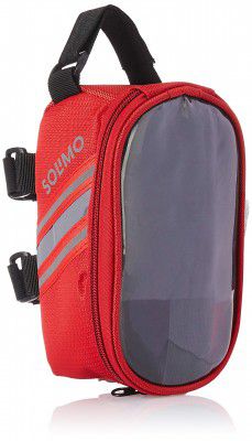 Amazon Brand - Solimo Bicycle Frame Saddle Bag with Touchscreen Pocket for Smartphone