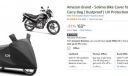 Amazon Brand - Solimo Bike Cover for Hero Splendor with Carry Bag | Dustproof | UV Protection (Silver)...