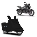 Amazon Brand - Solimo Bike Cover with Carry Bag Compatible with Matter | Water Resistant | Dustproof | UV Protection (Black)...