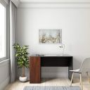 Amazon Brand - Solimo Bolt Engineered Wood Study Desk (Walnut Finish, Brown)...