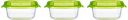Amazon Brand - Solimo Borosilicate Glass Container Set (Transparent,3 Pieces, 550ml)...