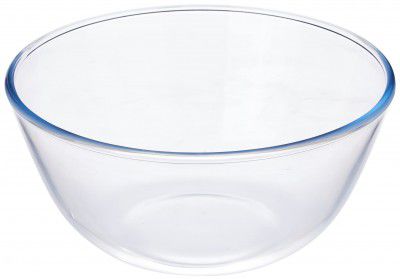 Amazon Brand - Solimo Borosilicate Glass Mix Bowl (3600 ML) | Transparent