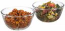 Amazon Brand - Solimo Borosilicate Round Glass/Mixing Bowl (Set of 2, 1100 ml) | Transparent...