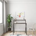 Amazon Brand - Solimo Bosker Wood Folding Table...
