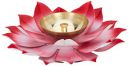 Amazon Brand - Solimo Brass Diya for Puja - Lotus Oil Lamp for Decoration (Set of 2)...