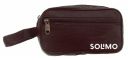 Amazon Brand - Solimo Canvas Toiletry Bag, Brown...